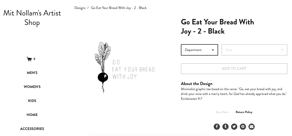 go eat your bread with joy shirts