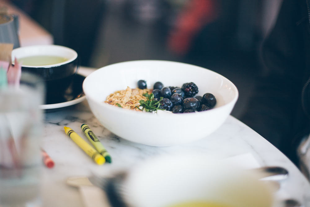 coconut yogurt bowl at cafe roze