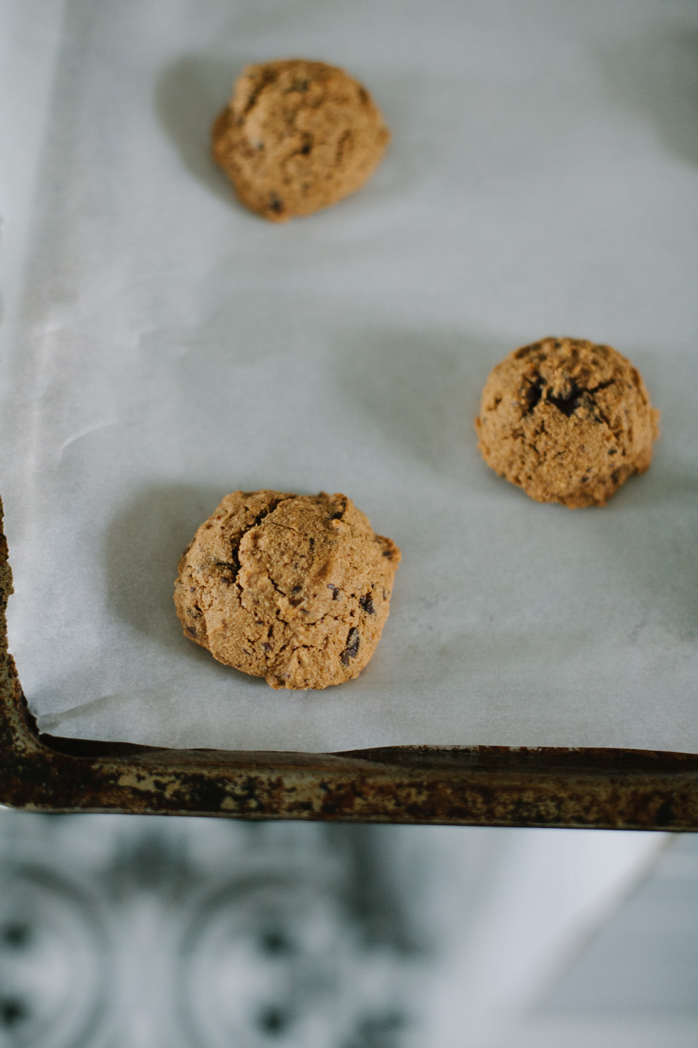 muffin-like chocolate chip breakfast cookies with cassava flour