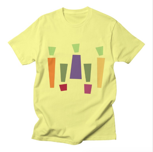 abstract vegetable tee