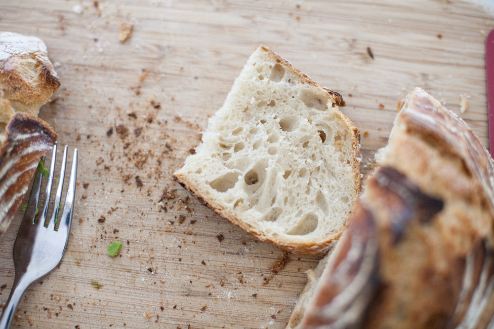 thick slices of sourdough