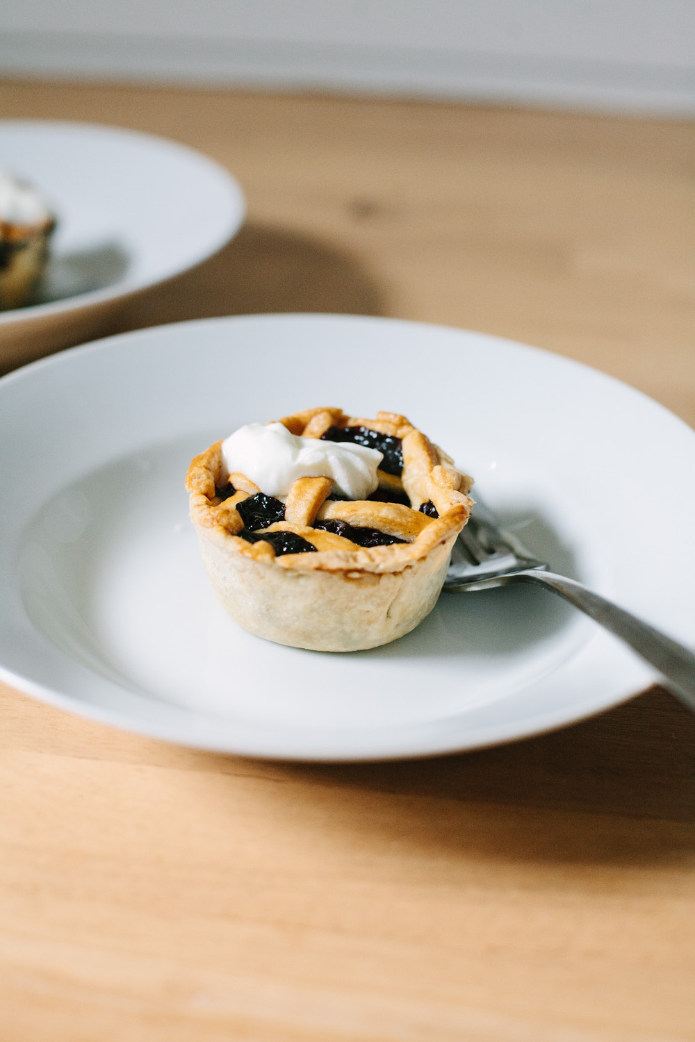 fourth of july desserts: blueberry mini pies