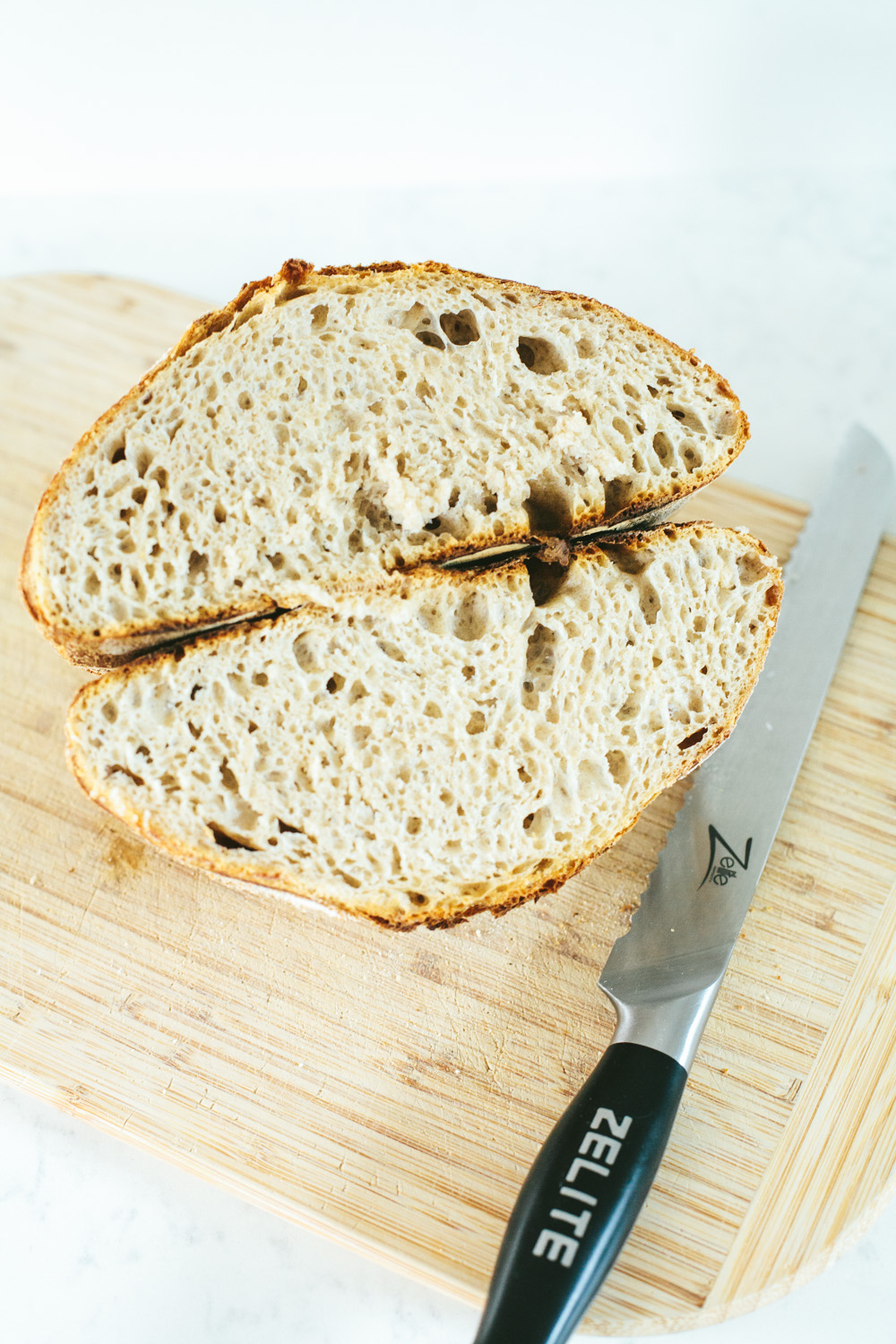 naturally leavened long fermented sourdough bread