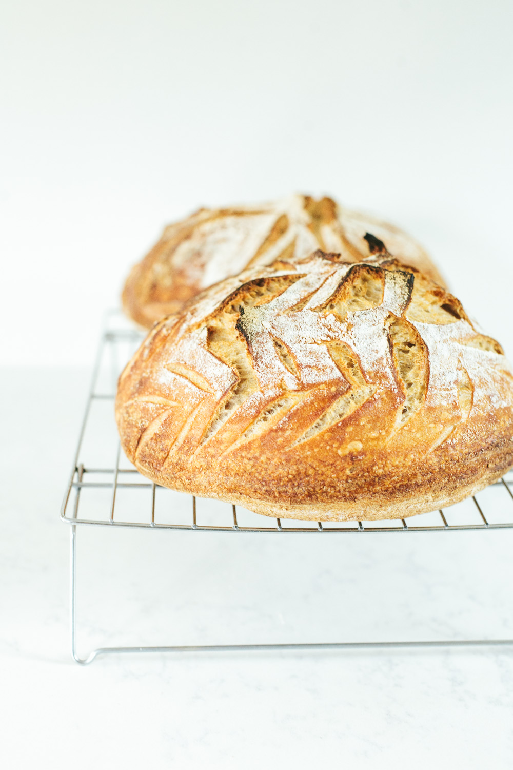 naturally leavened long fermented sourdough bread