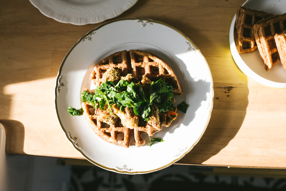A Healthier Chicken and Waffles Recipe