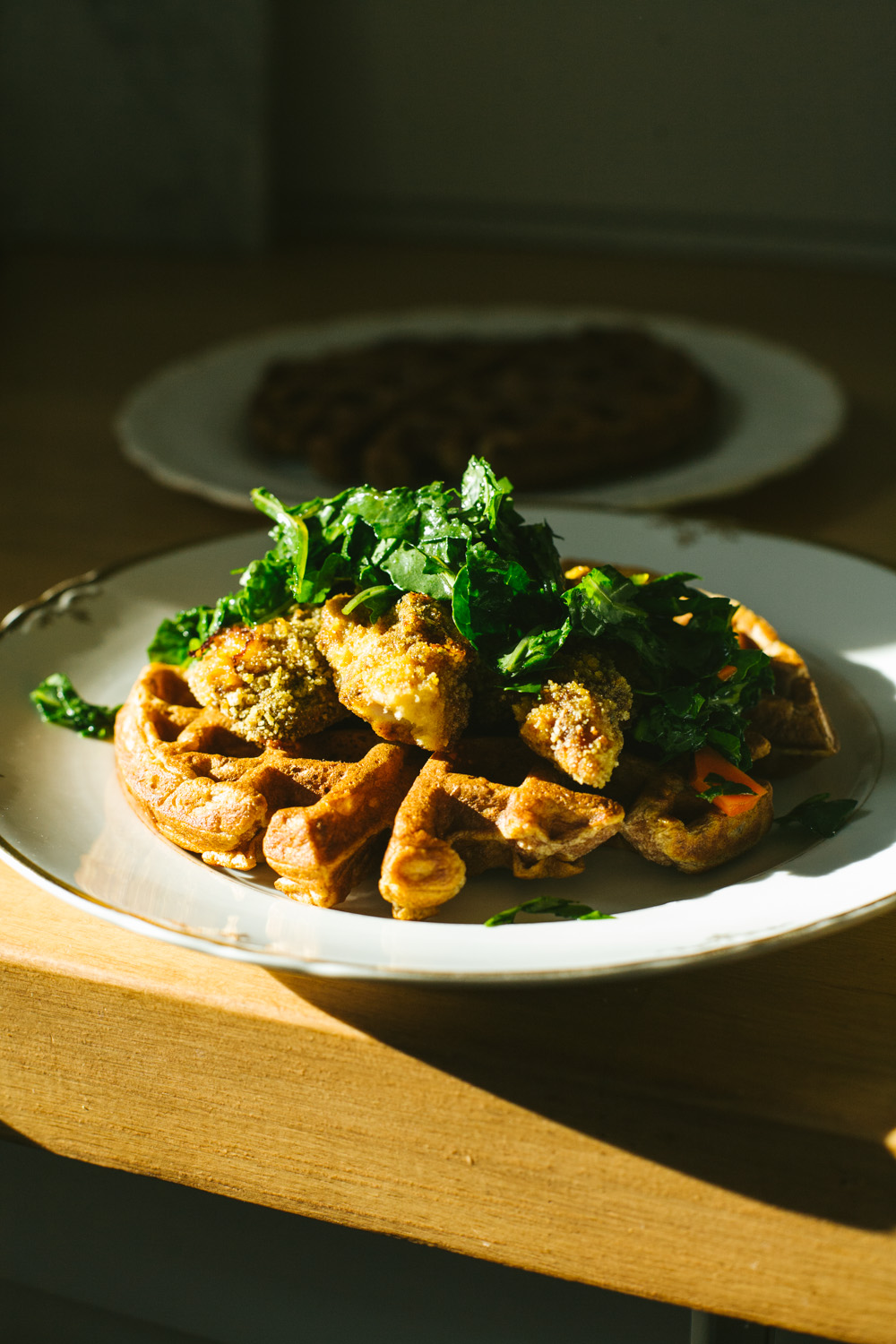 A Healthier Chicken and Waffles Recipe