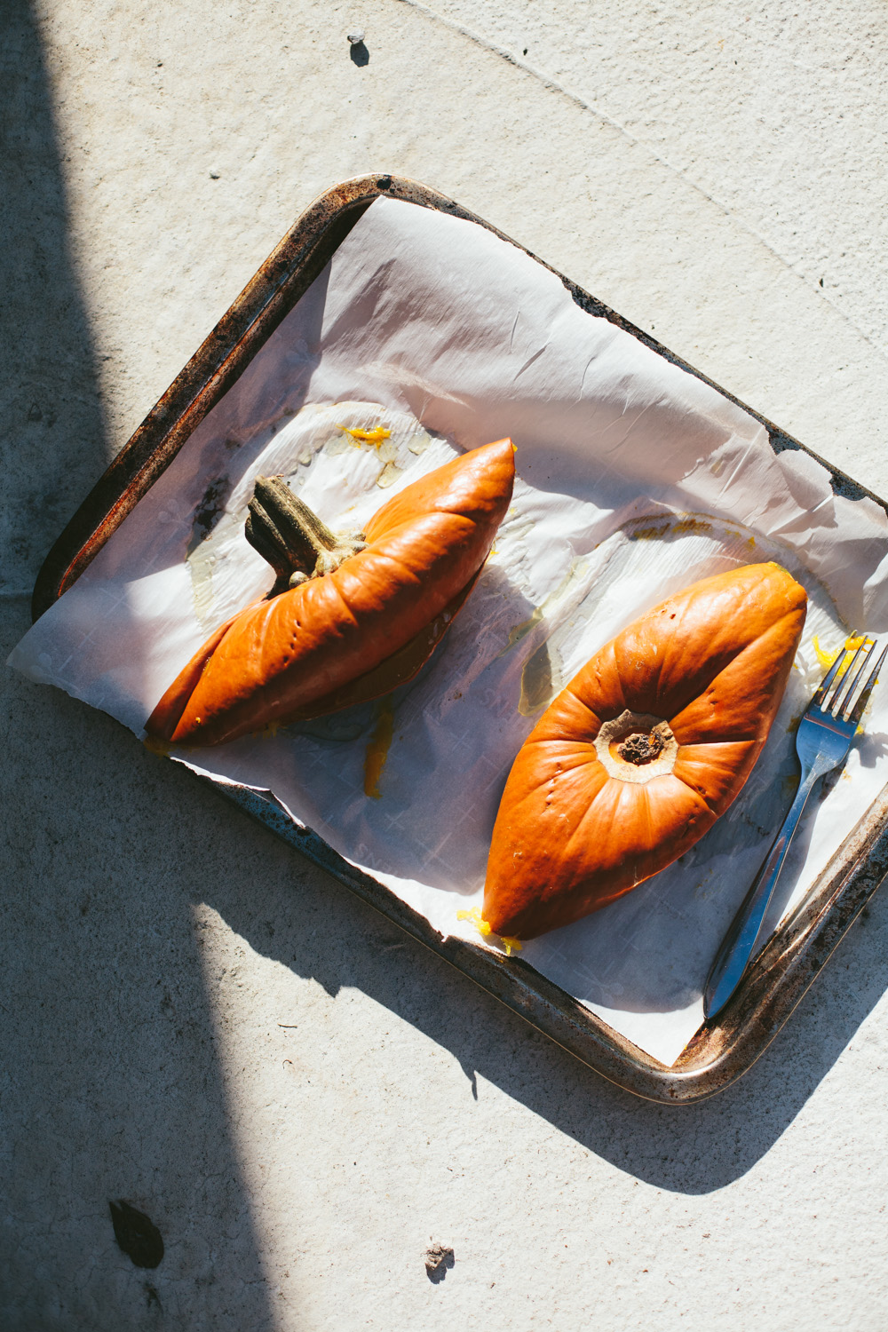 homemade pumpkin puree for my favorite pumpkin pie