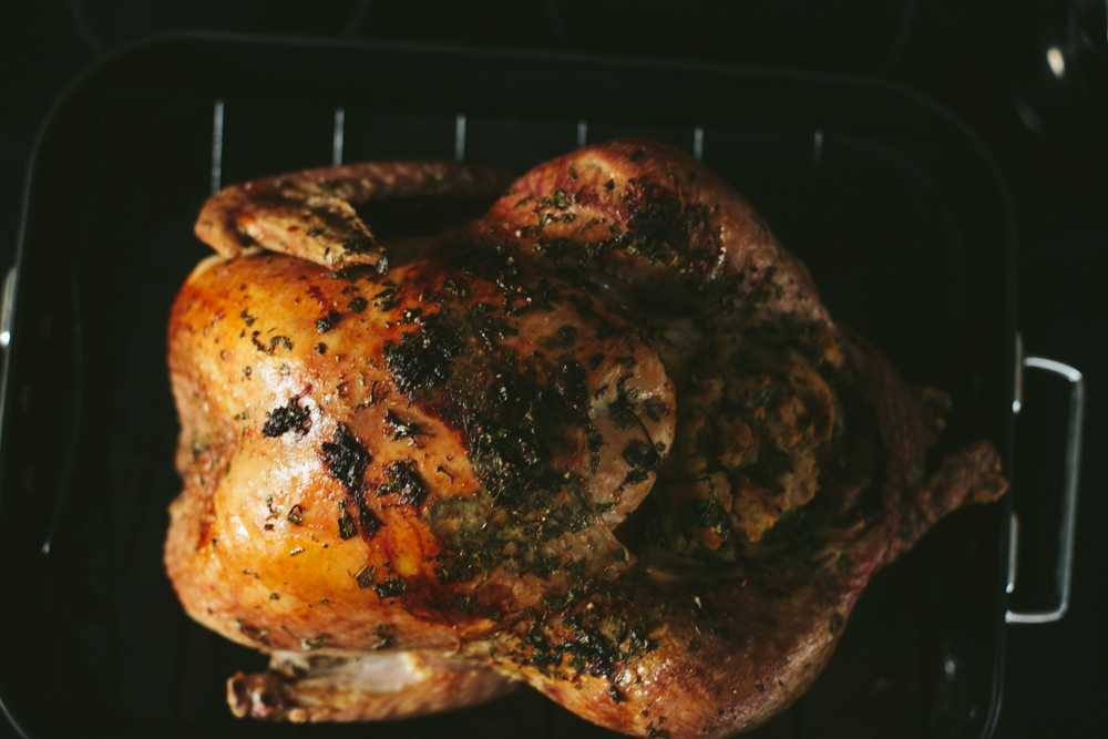 stuffing inside the turkey