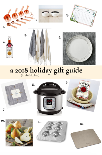 a 2018 holiday gift guide in the kitchen