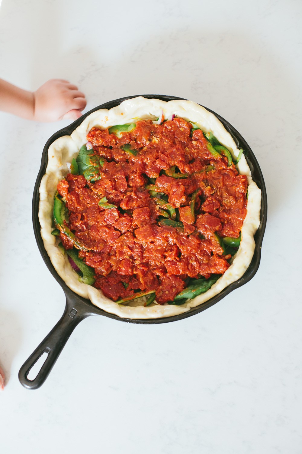 Deep-dish sourdough pizza recipe