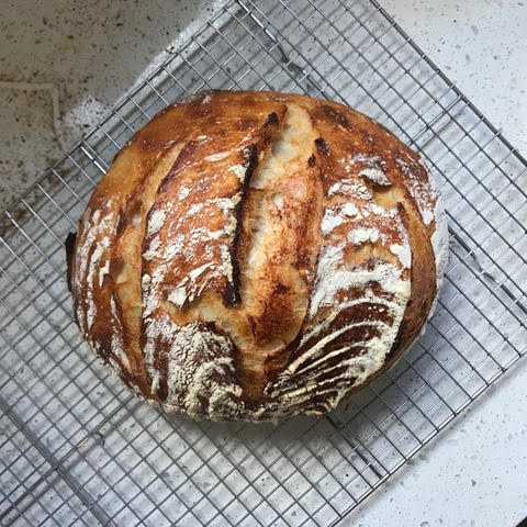 A loaf of sourdough bread from Holly Daws 