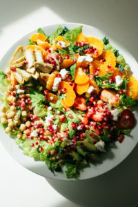 Orange avocado chickpea salad / go eat your bread with joy
